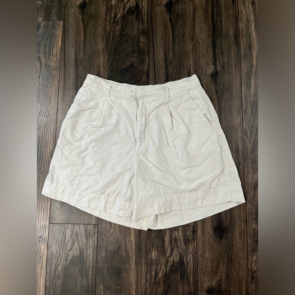 abercrombie & fitch linen shorts
